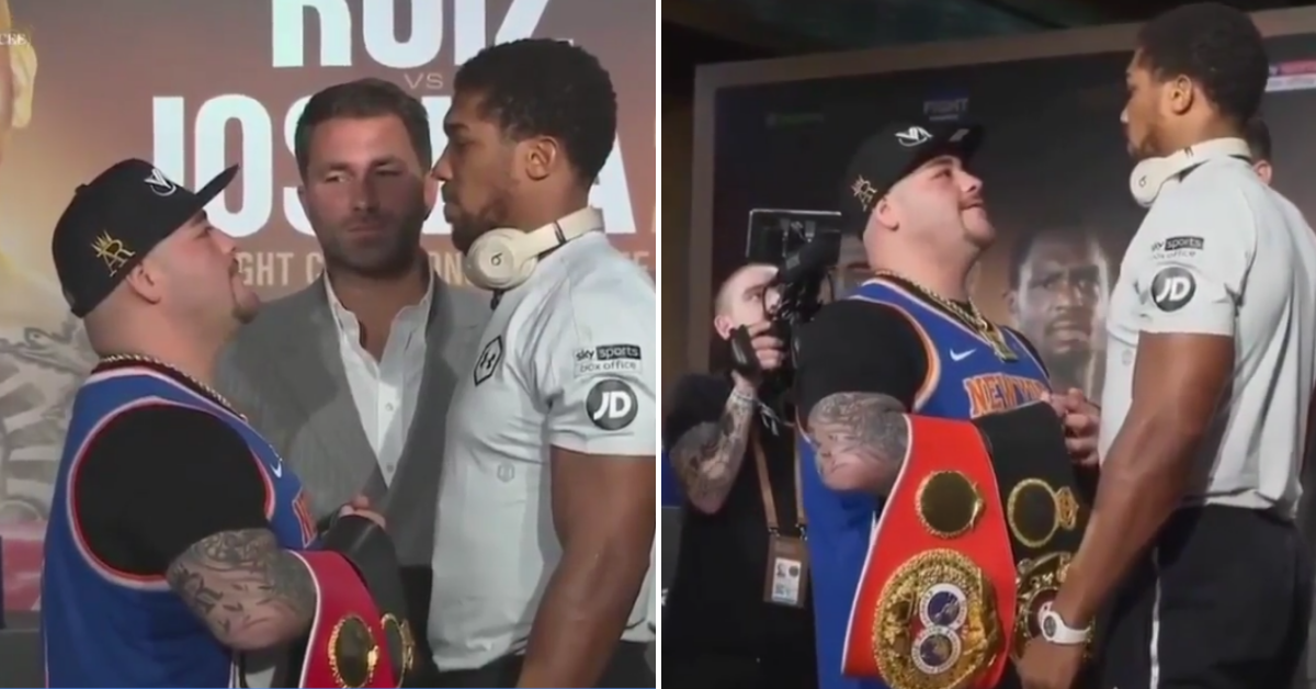 Andy Ruiz Jr Shuts Down Heckler In Face-Off With Anthony Joshua