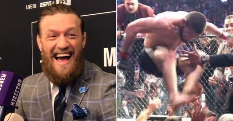 WATCH: Conor McGregor Provided Commentary For UFC 229 Brawl