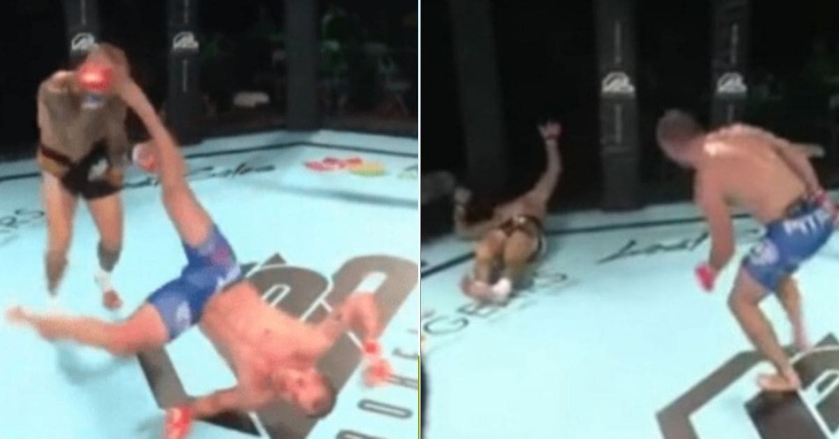 WATCH: MMA Fighter Delivers The Craziest Rolling Thunder Kick Knockout
