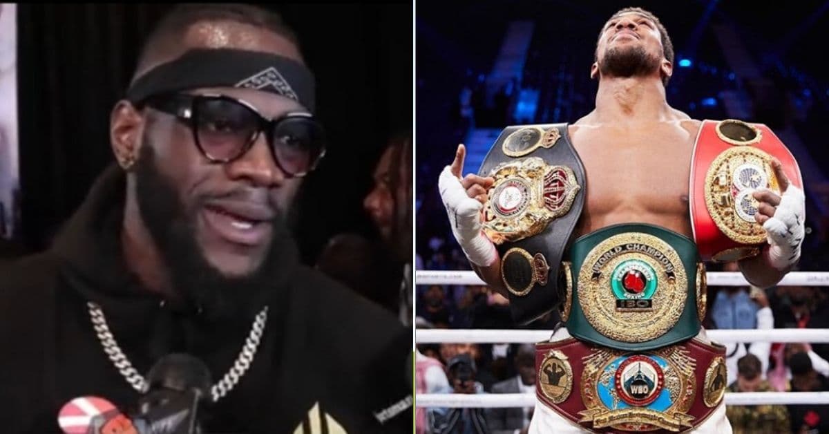 Deontay Wilder Reacts To Anthony Joshua Reclaiming The Heavyweight Titles
