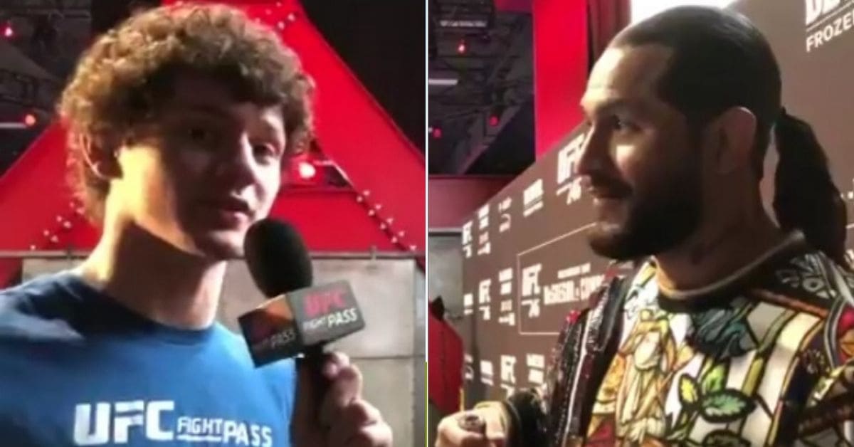 WATCH: Ben Askren's 'Son' Pranks Jorge Masvidal At UFC 246 Media Scrum